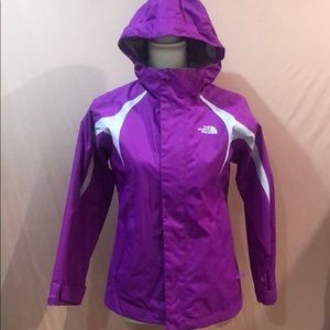 Purple north face jacket 10/12